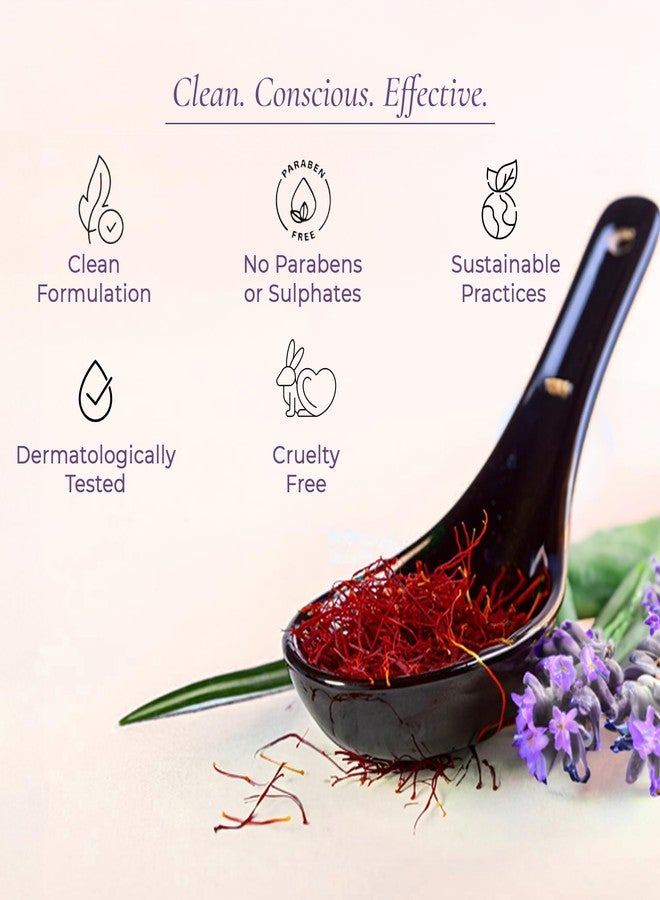 Saffr'n Ayurvedic Face Wash with Witch Hazel, Saffron ext.,Lemon ext., Rose water, Orange ext., Aloevera, Cucumber ext. | Powered by Niacinamide, Vitamin C, Retinol, Allantoin & Betaine hydrate | 3.38 fl oz. - Image 5